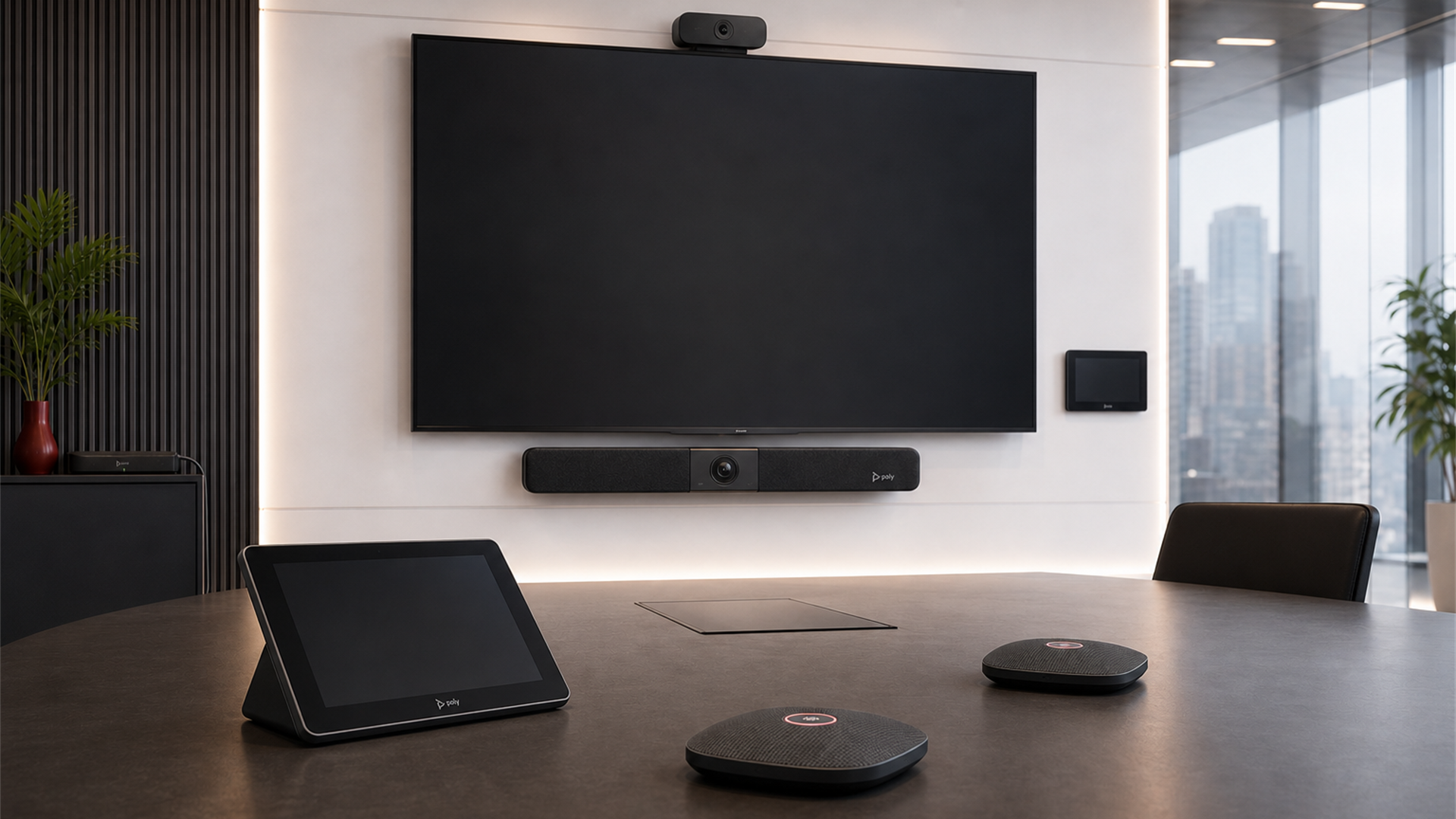 Sala de monitoramento com dashboards e video wall